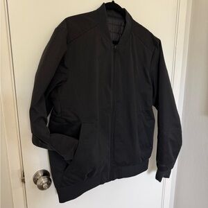 Men's Lululemon Reversible Insulated Bomber Jacket - Black, Size Large